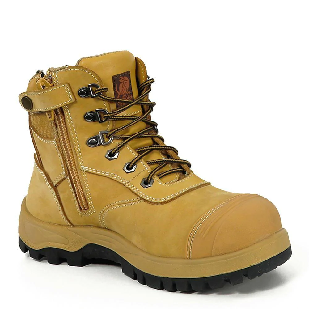 Safety Side Zip Work Boots In Wheat Top Workwear safety-side-zip-work-boots-in-wheat-top-workwear